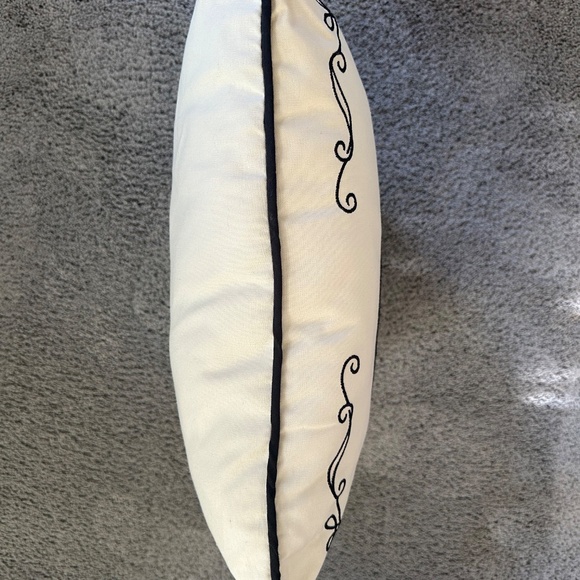 Halloween Pillow Black and White Sequin Black Cat Pillow - Picture 3 of 3